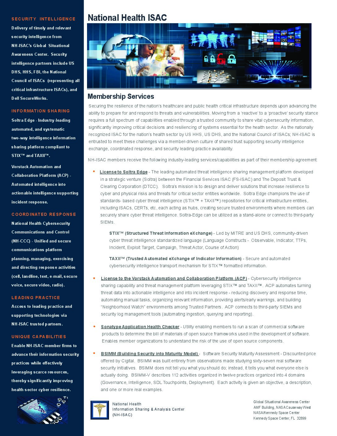 NH-ISAC MEMBERSHIP BENEFITS